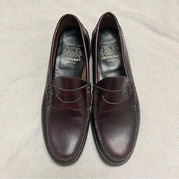 Johnston & Murphy | Shoes | Johnston Murphy Ski Moc Mens Penny Loafers  Burgundy Cordovan | Poshmark